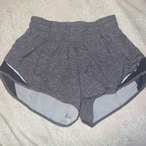 Grey Lululemon Hotty Hot Shorts